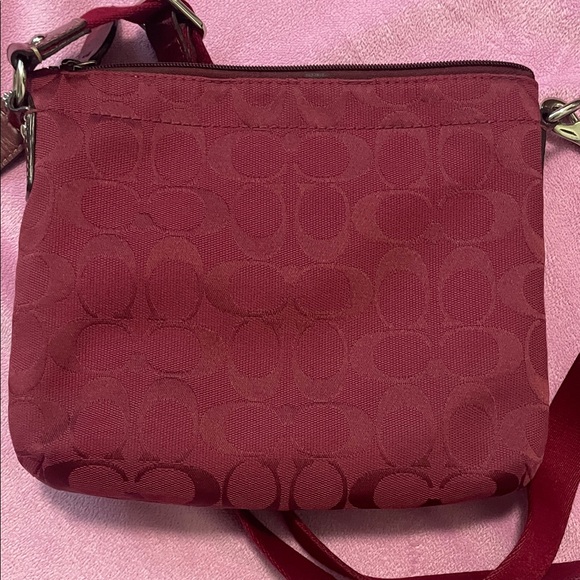 Coach Burgundy Crossbody Bag - Picture 14 of 14